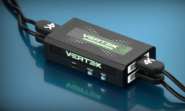 HDfury Vertex 2x2 HDMI-matris med inbyggd scaler och formatkonverterare, ansluten med 4K HDMI-kablar